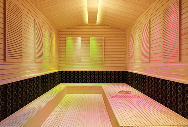 家用木质汗蒸房效果图