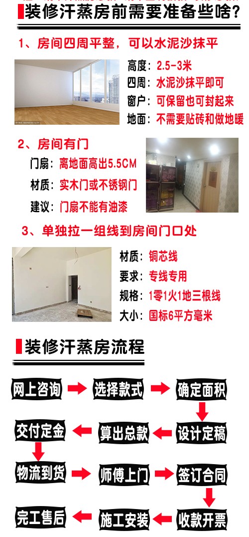 网上订购家用汗蒸房的流程